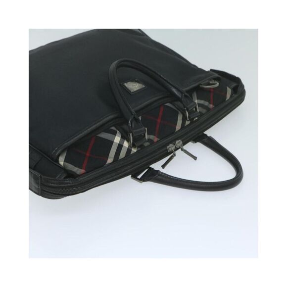 Pre Loved Burberry Nylon Briefcase Classic Model Women Black Handbags - Picture 6 of 8